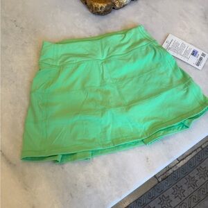 lululemon athletica Bright Green Mini Skirt